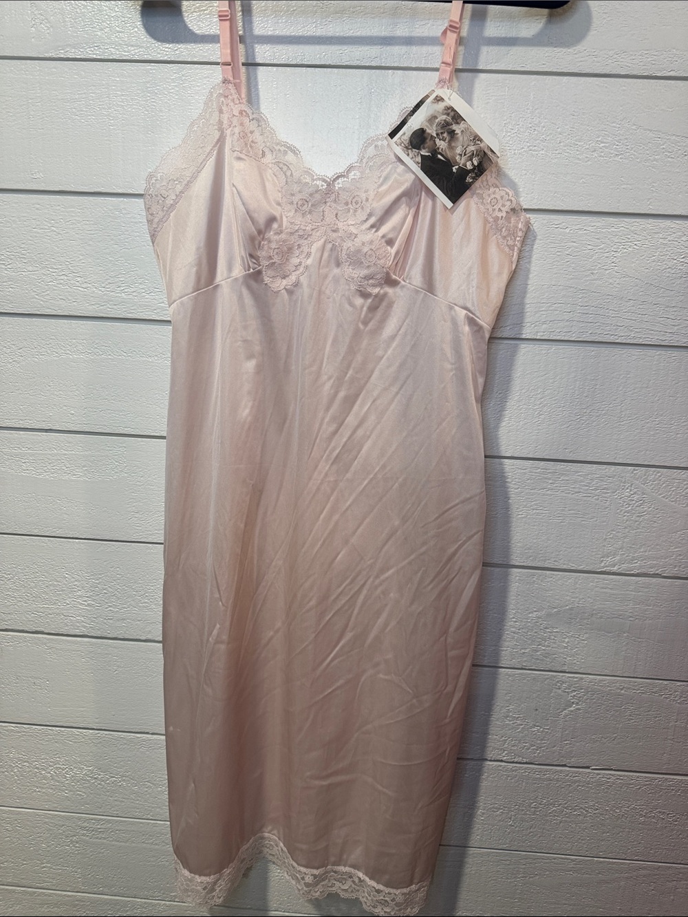Vintage Vassarette Classic Lace Trim Slip - Light Pink-36F